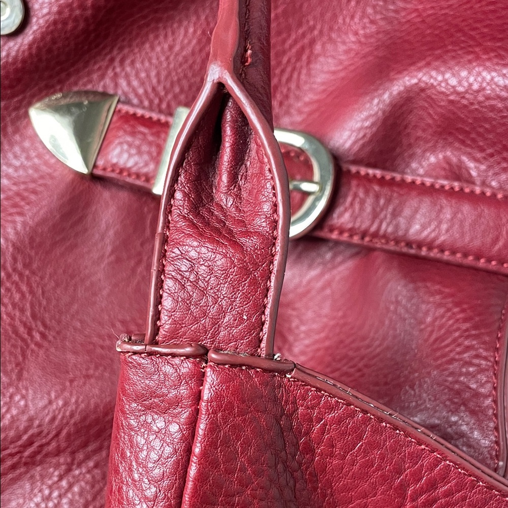 INC International Concepts Cherry Red Hobo Bag - Picture 10 of 12